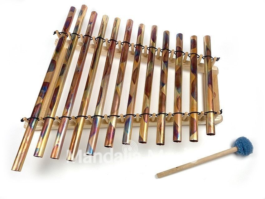 Tubalophone en cuivre 12 notes Pythagoricien (256/432hz)